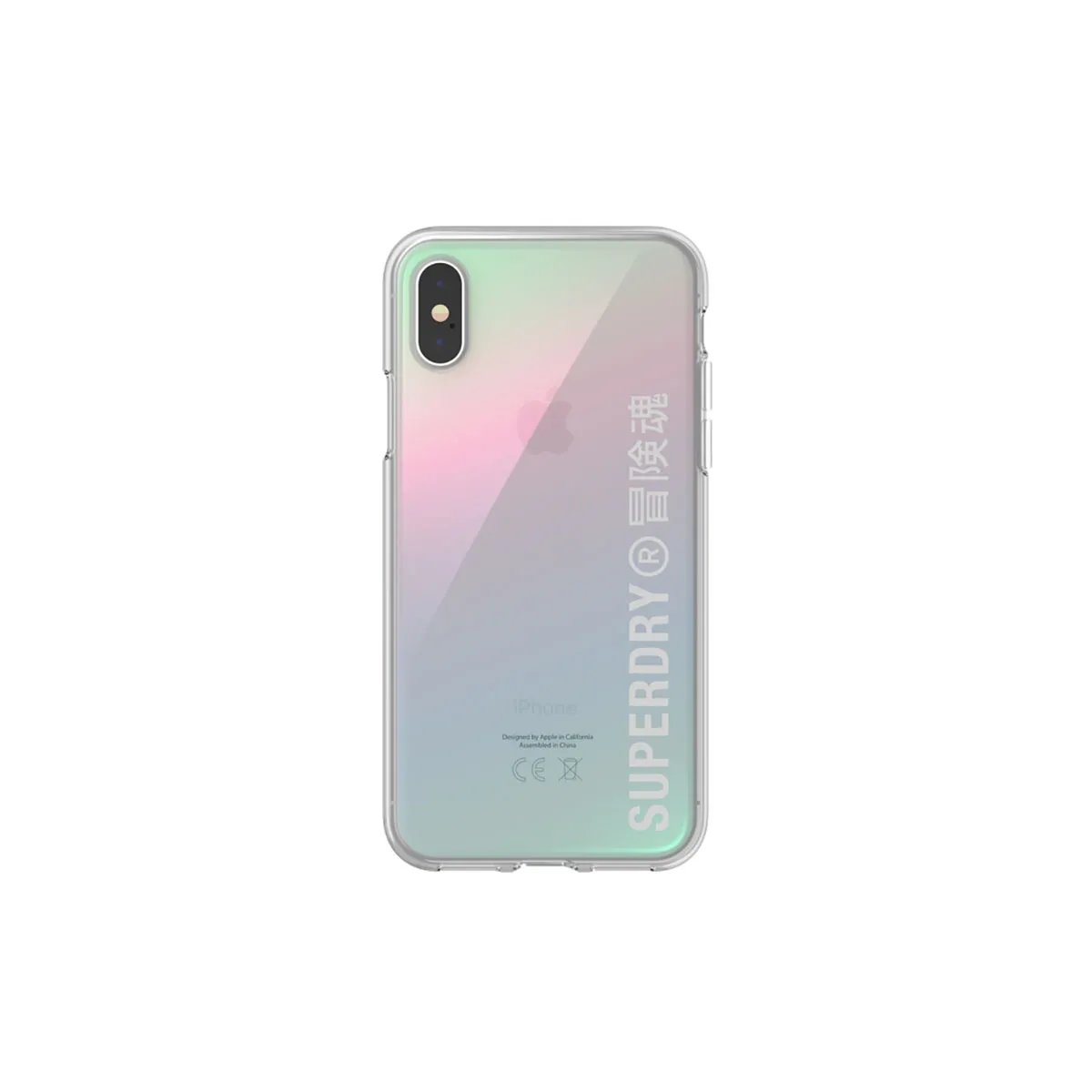 Superdry Coque Pour Apple Iphone X / Xs Collection Snap Case Clear En Tpu Transparent