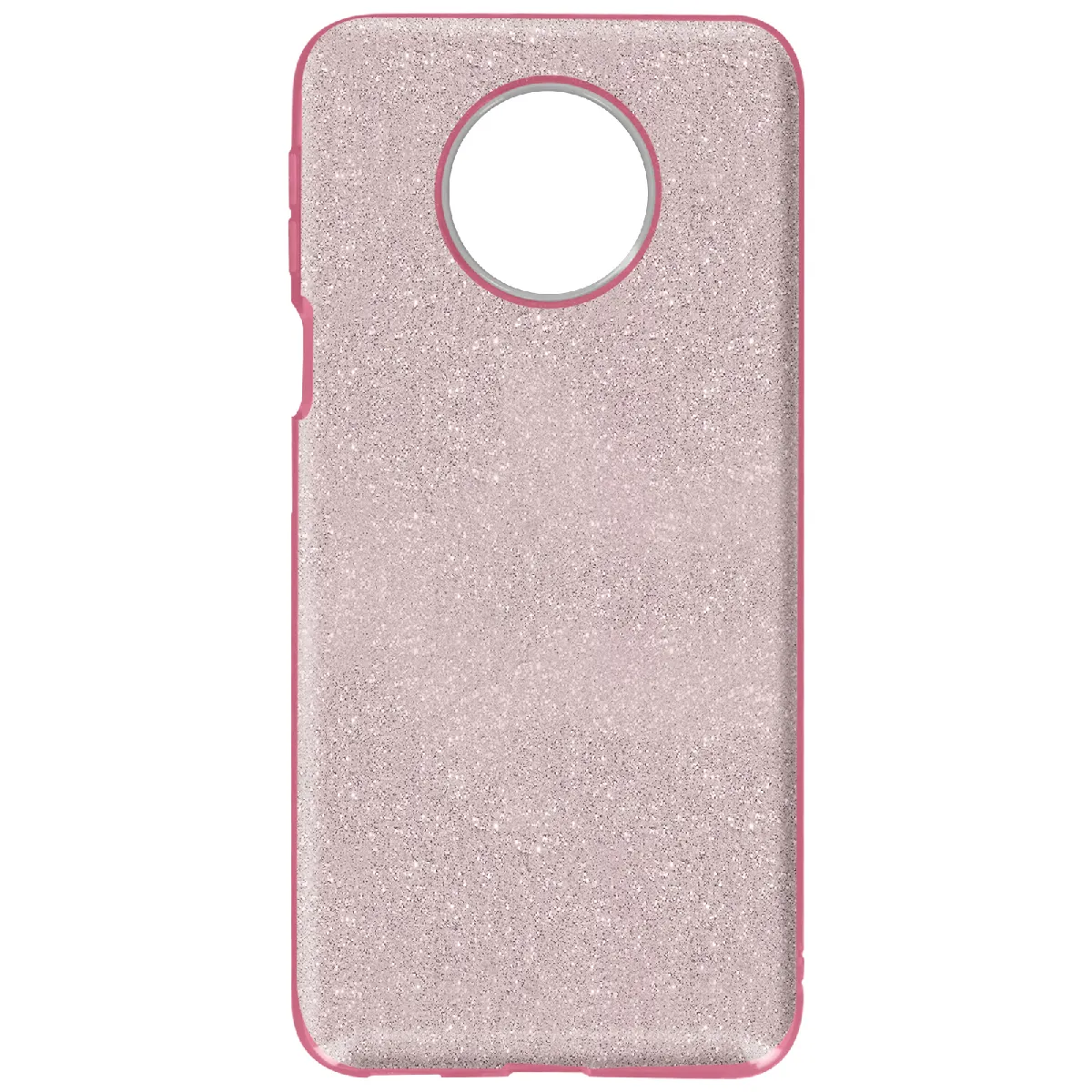 Avizar Rose Coque Pour Xiaomi Redmi Note 9T 5G Paillette Amovible Silicone Semi-Rigide