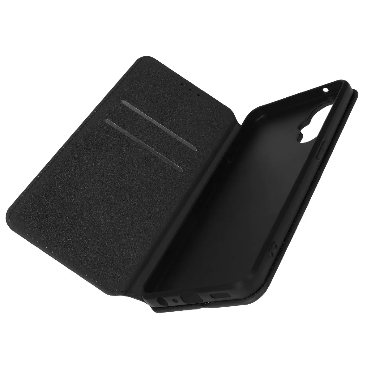 Avizar Noir Housse Pour Oppo Reno 8 Lite 5G Clapet Porte-Carte Support Vidéo