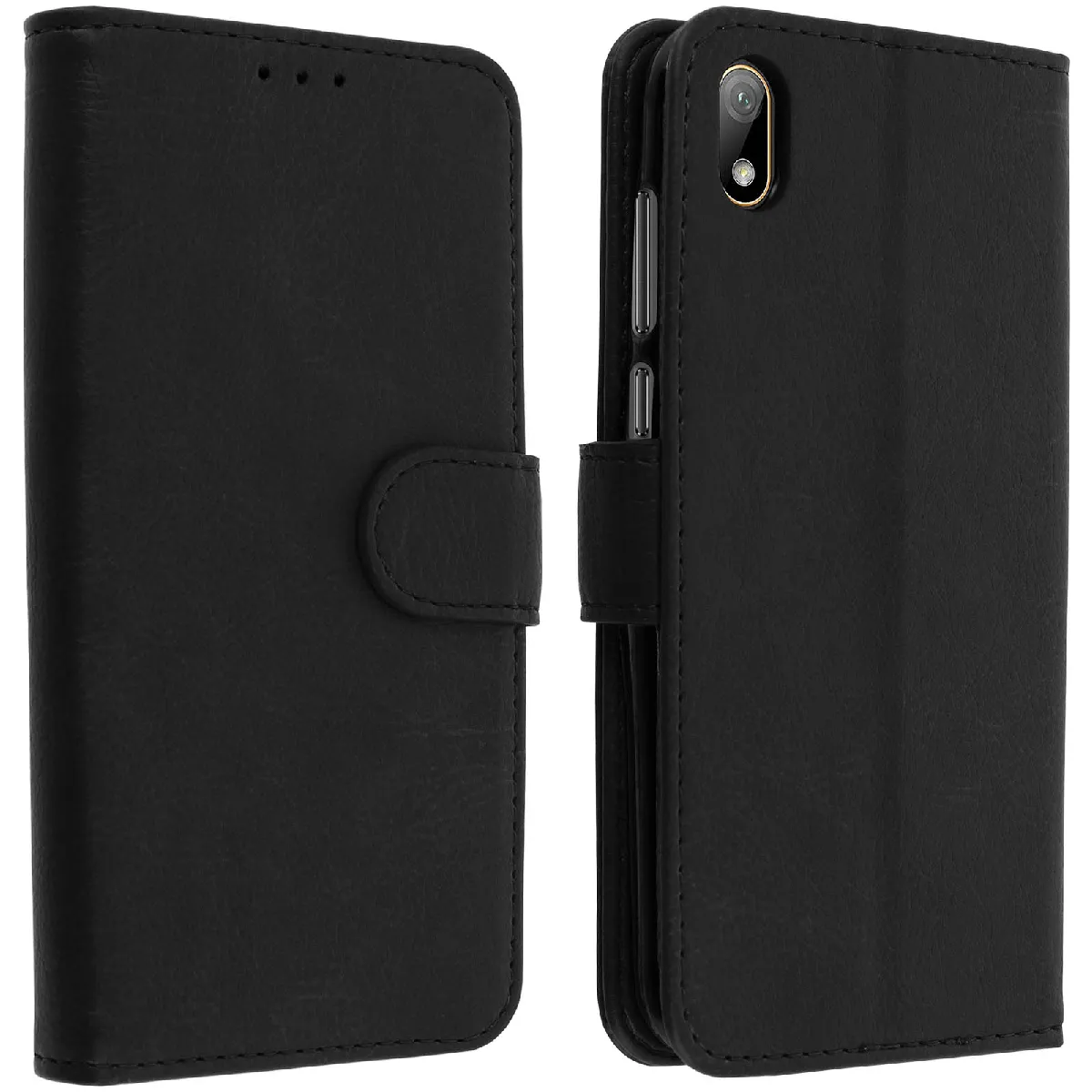 Avizar Noir Housse Pour Huawei Y5 2019 Et Pour Honor 8S Étui Portefeuille Support Stand