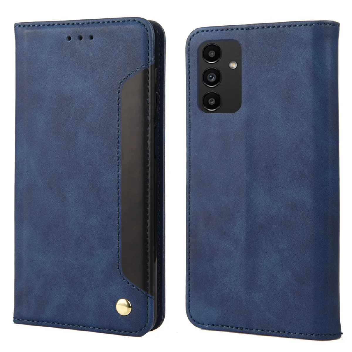Générique Bleu Samsung Galaxy A13 4G Étui Pu Support