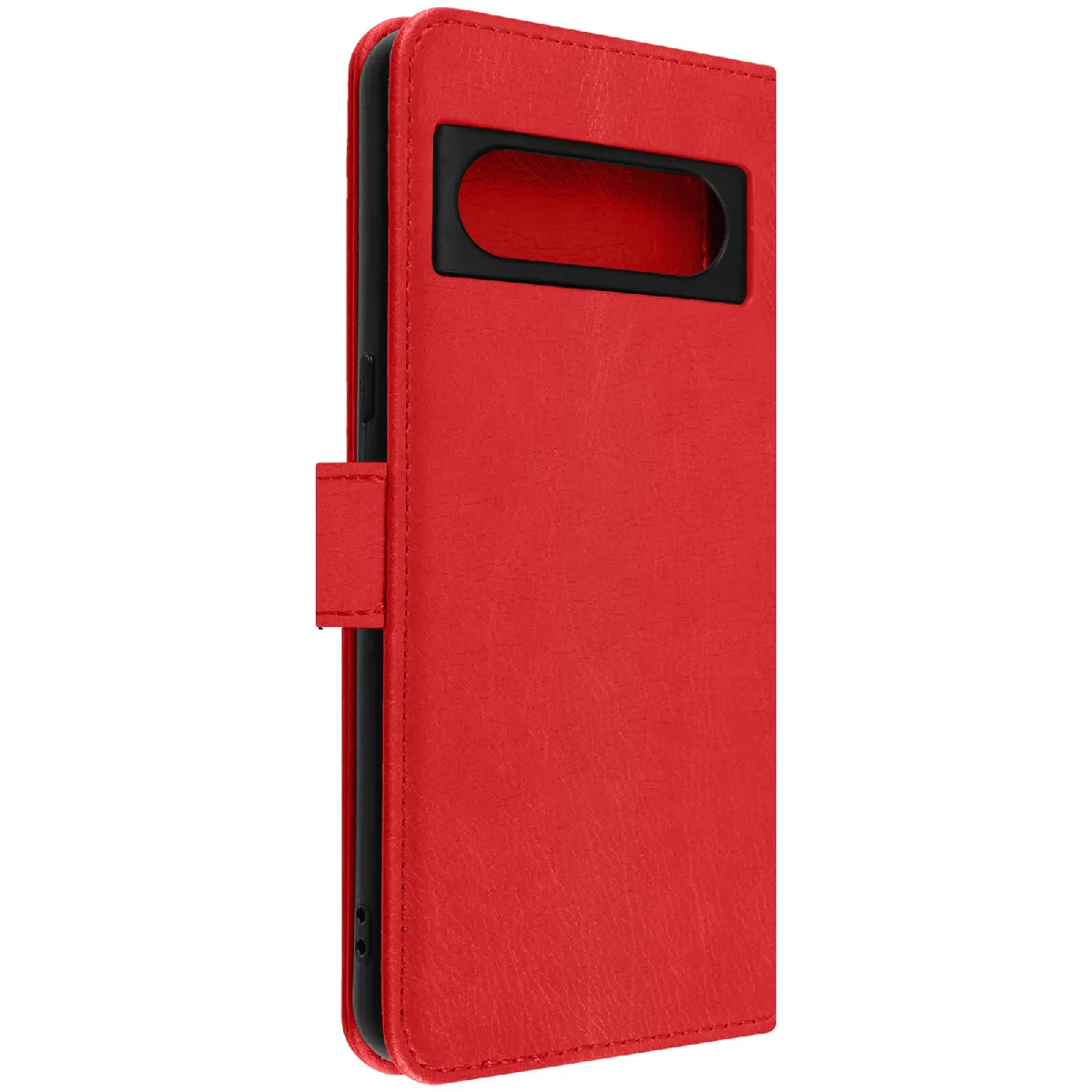 Avizar Rouge Étui Pour Google Pixel 8 Clapet Portefeuille Fonction Support Vidéo