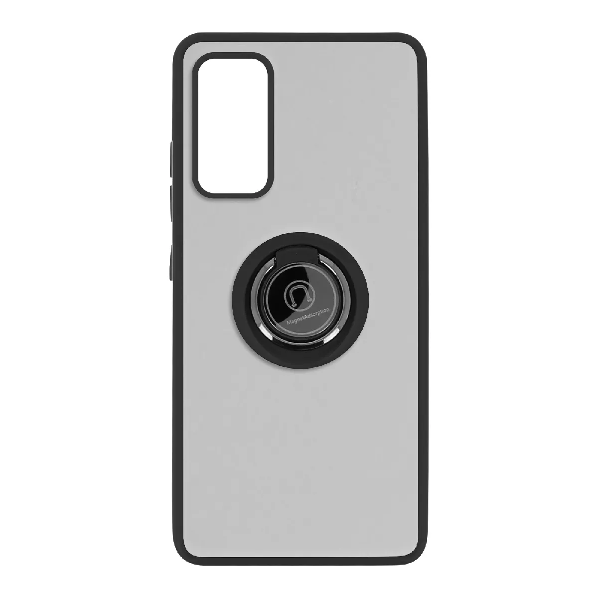 Avizar Noir Coque Pour Samsung Galaxy S20 Fe Avec Bague Métallique Fonction Support