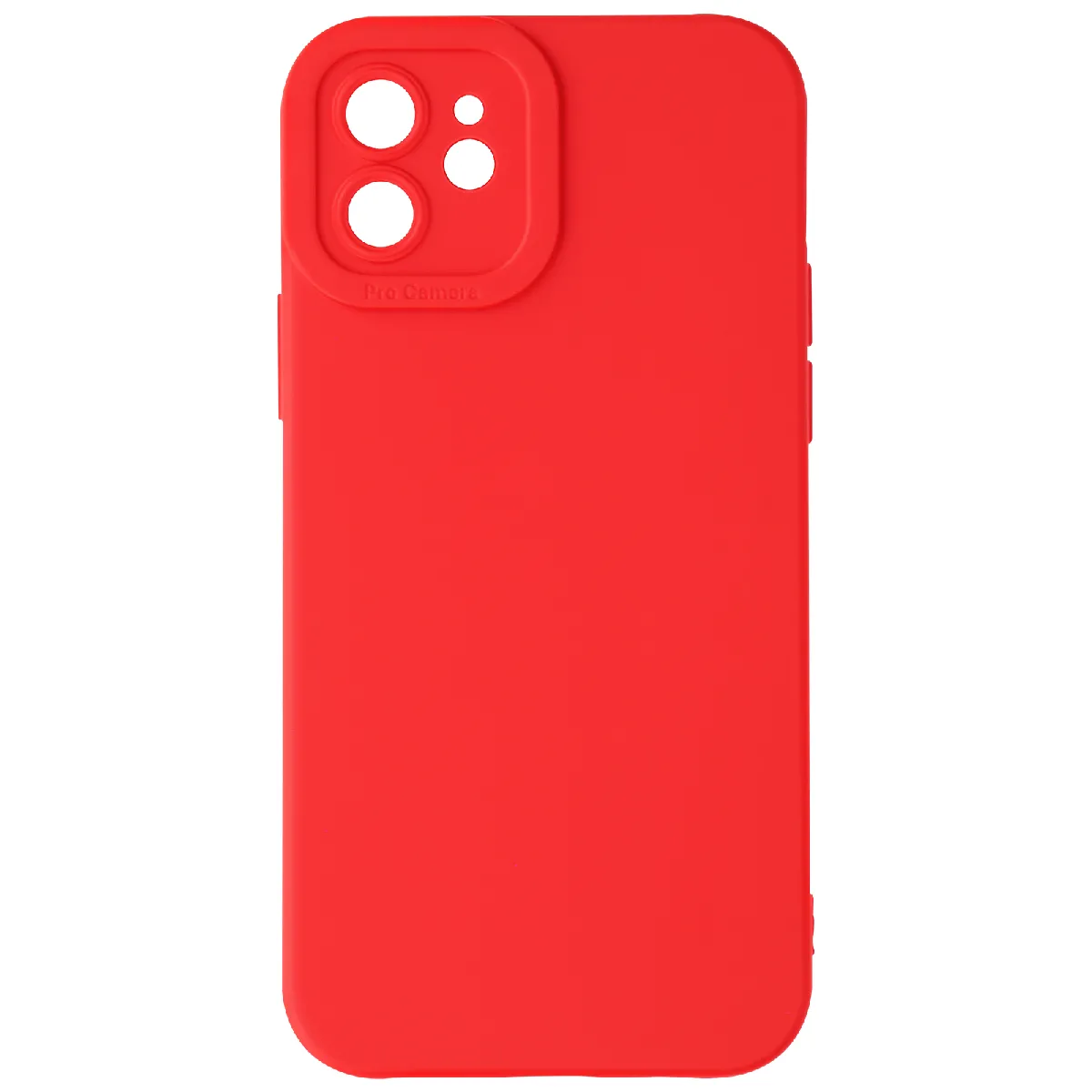 Avizar Rouge Coque Pour Iphone 11 Silicone Mat Protection Caméra