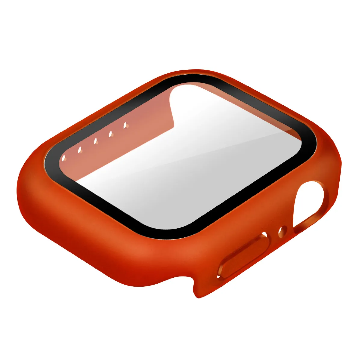 Avizar Orange Coque Apple Watch Serie 7 (41Mm) Rigide Ultra-Fine Vitre De Protection