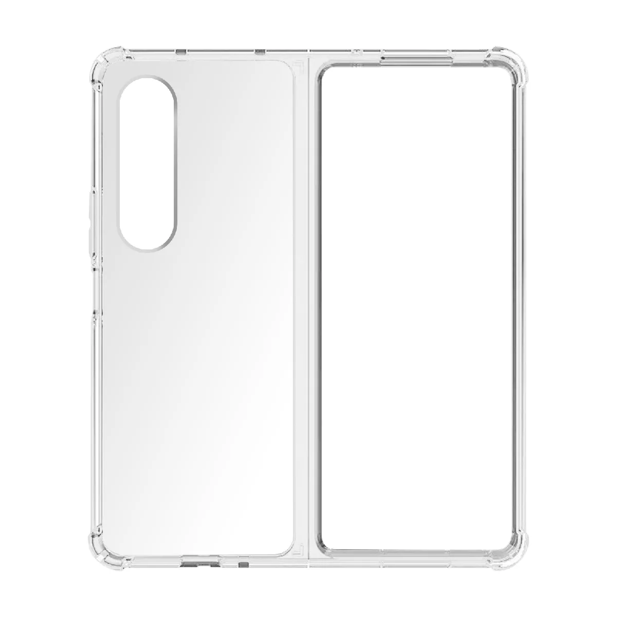 Avizar Coque Samsung Galaxy Z Fold4 Hybride Coins Renforcés Transparent