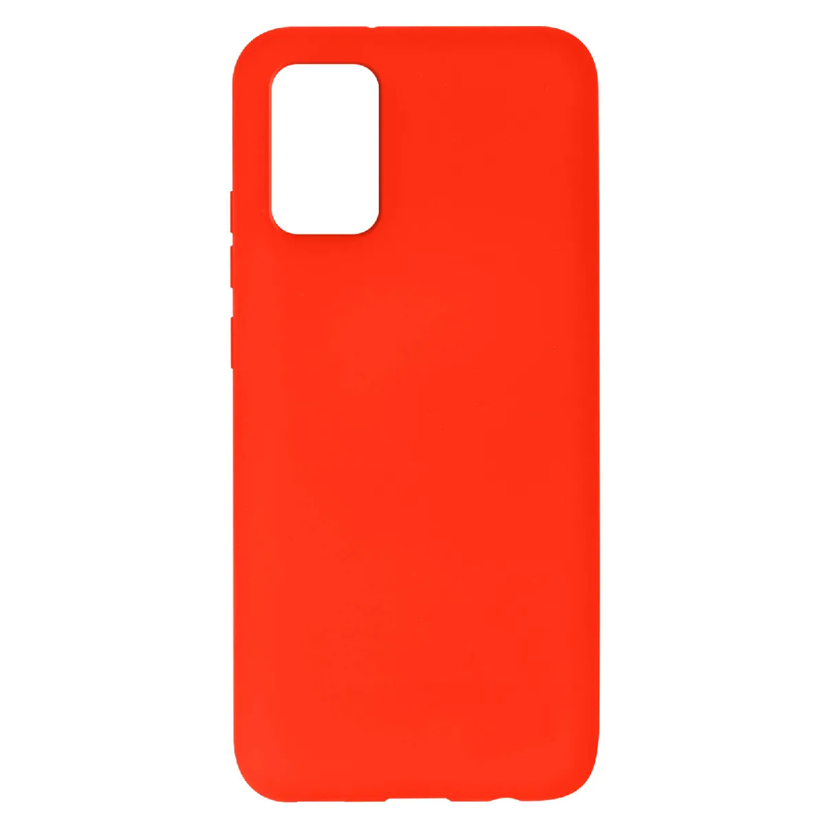 Avizar Rouge Coque Soft-Touch Pour Galaxy A02s En Silicone Semi-Rigide Antidérapant