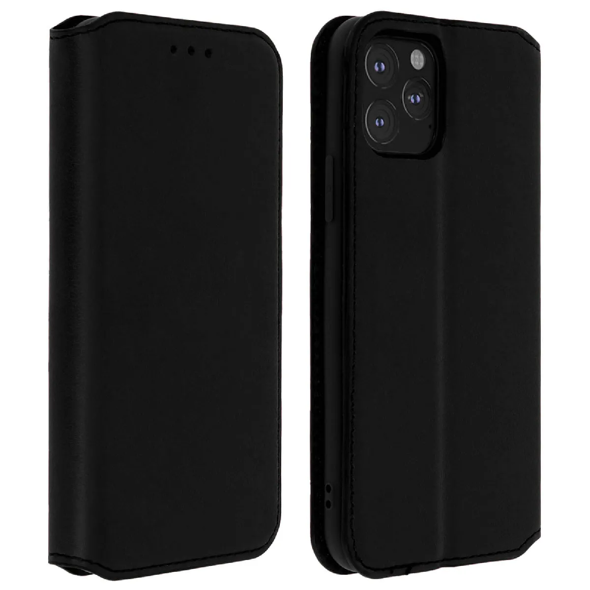 Avizar Noir Housse Pour Iphone 11 Pro Max Étui Folio Portefeuille Fonction Support - Neuf - Image 3