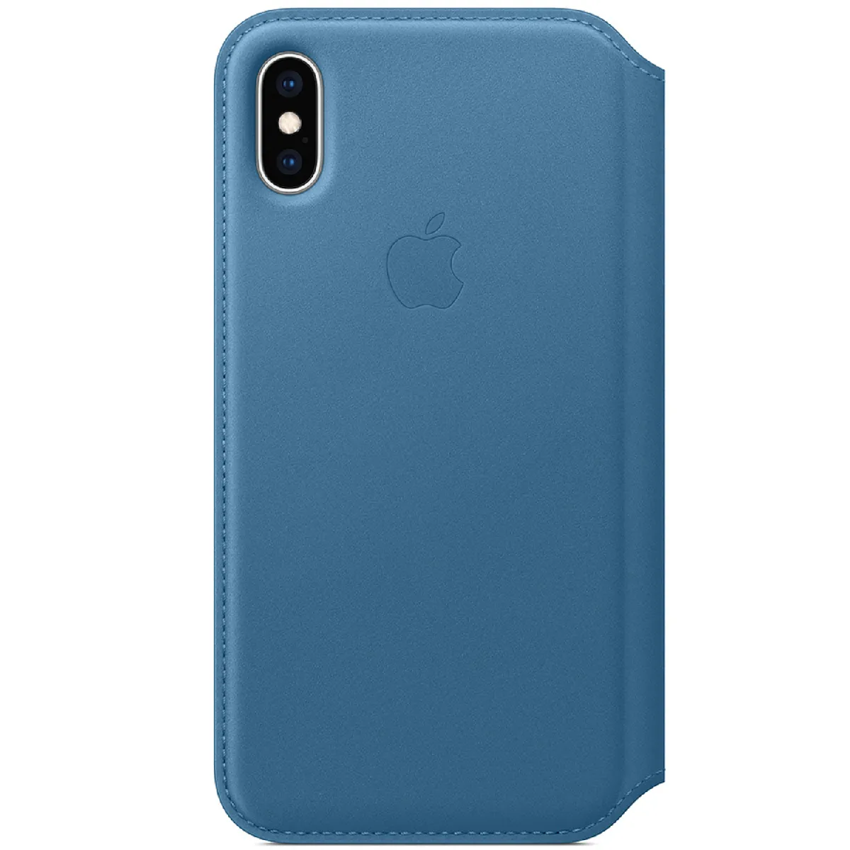 Apple Etui en cuir pour iPhone XS Bleu - vue 4