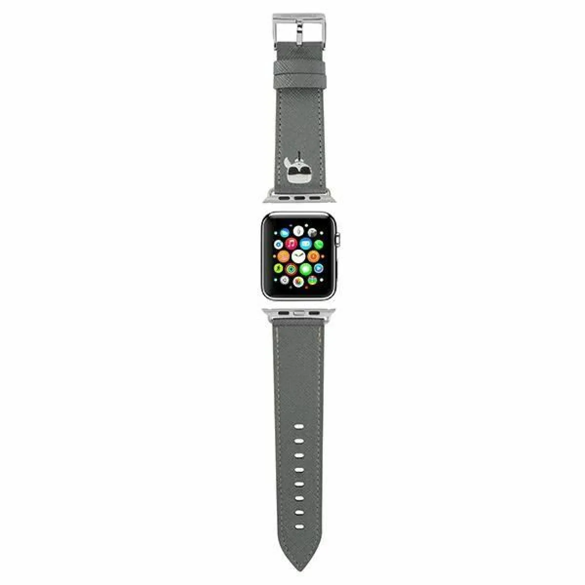 Karl Lagerfeld Saffiano Karl Head - Argent