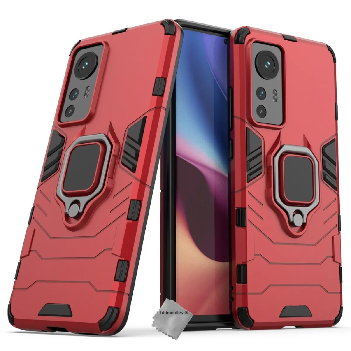 Htdmobiles Rouge Coque Rigide Antichoc Xiaomi 12 / 12X 5G