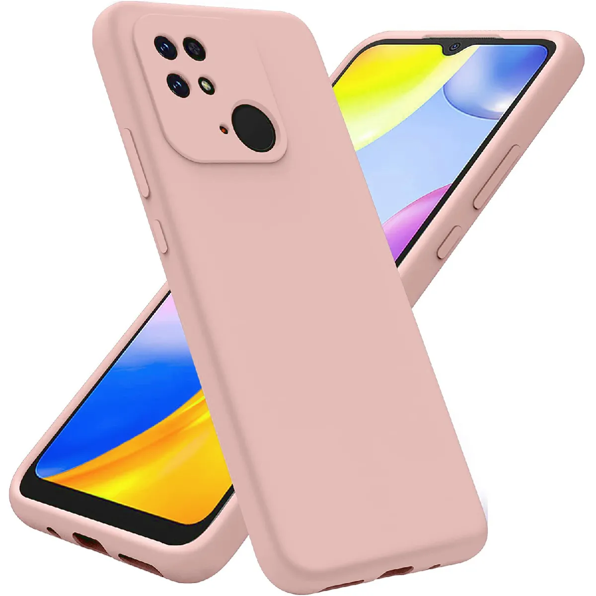 Little Boutik Rose Xiaomi Redmi 10C - Coque Silicone - Little Boutik®