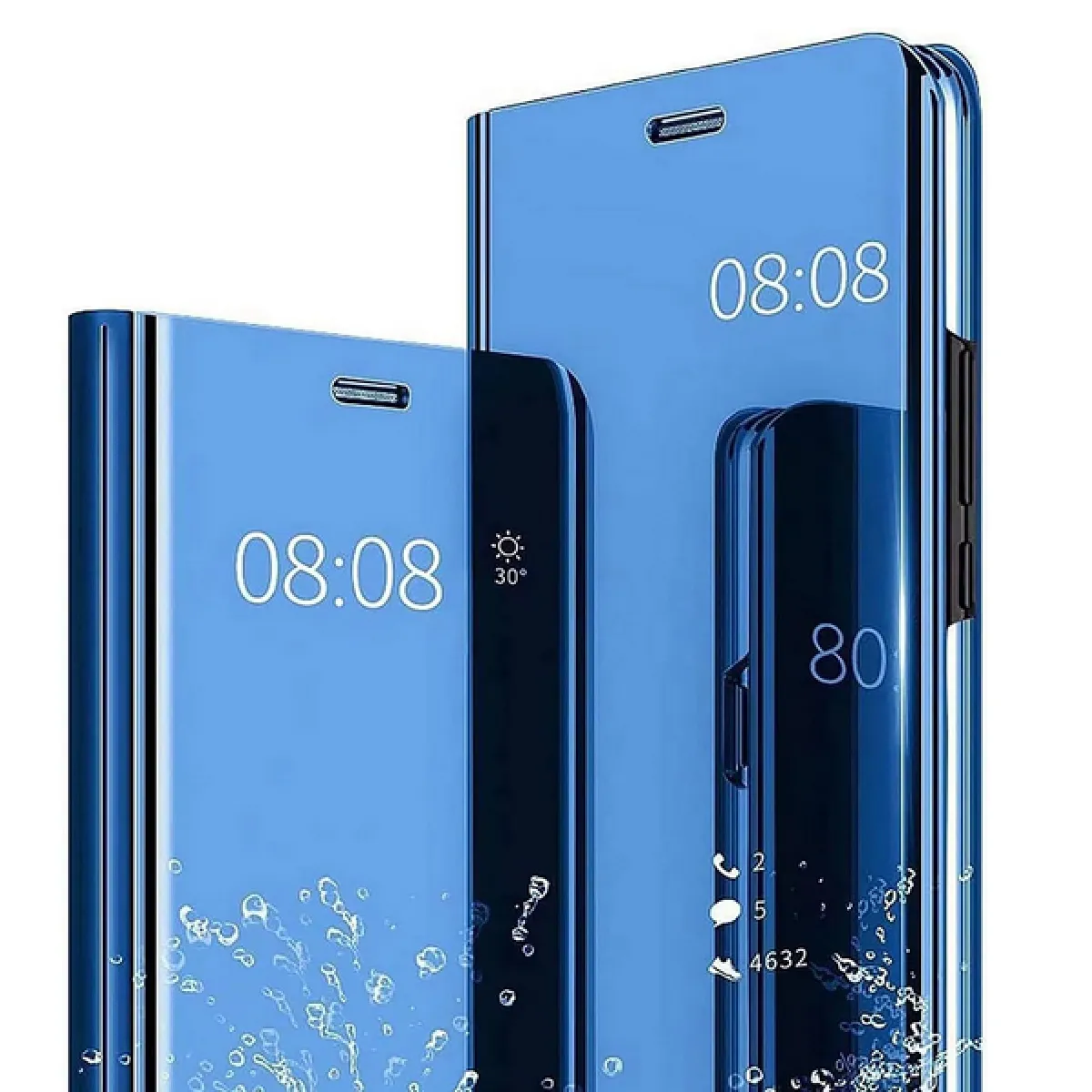 Htdmobiles Bleu Housse Portefeuille À Fenêtre Xiaomi Redmi Note 12 Pro+ Plus 5G