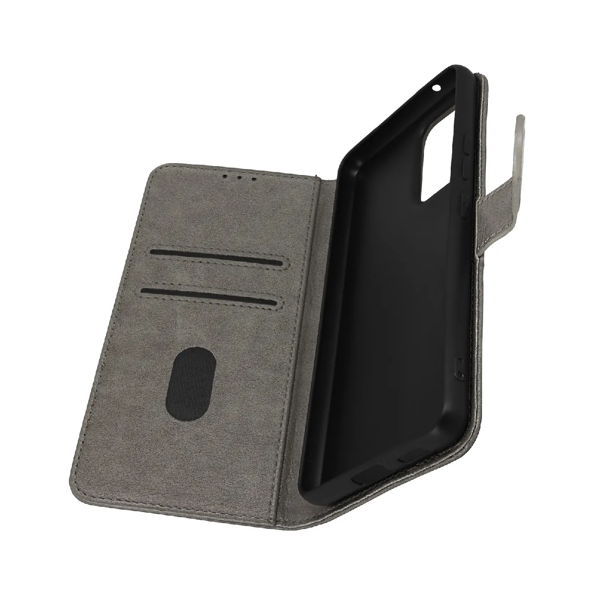 Avizar Gris Housse Pour Samsung Galaxy A53 5G Clapet Portefeuille Fonction Support Vidéo
