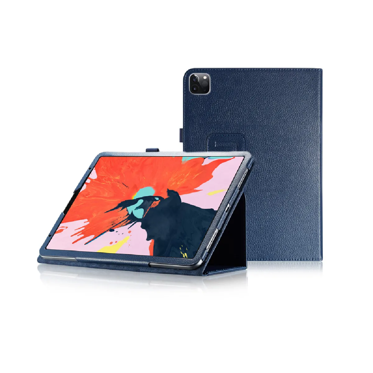 Xeptio Bleu Housse Tablette Avec Support Pour Apple Ipad Pro - 12,9 Pouces - Foncé