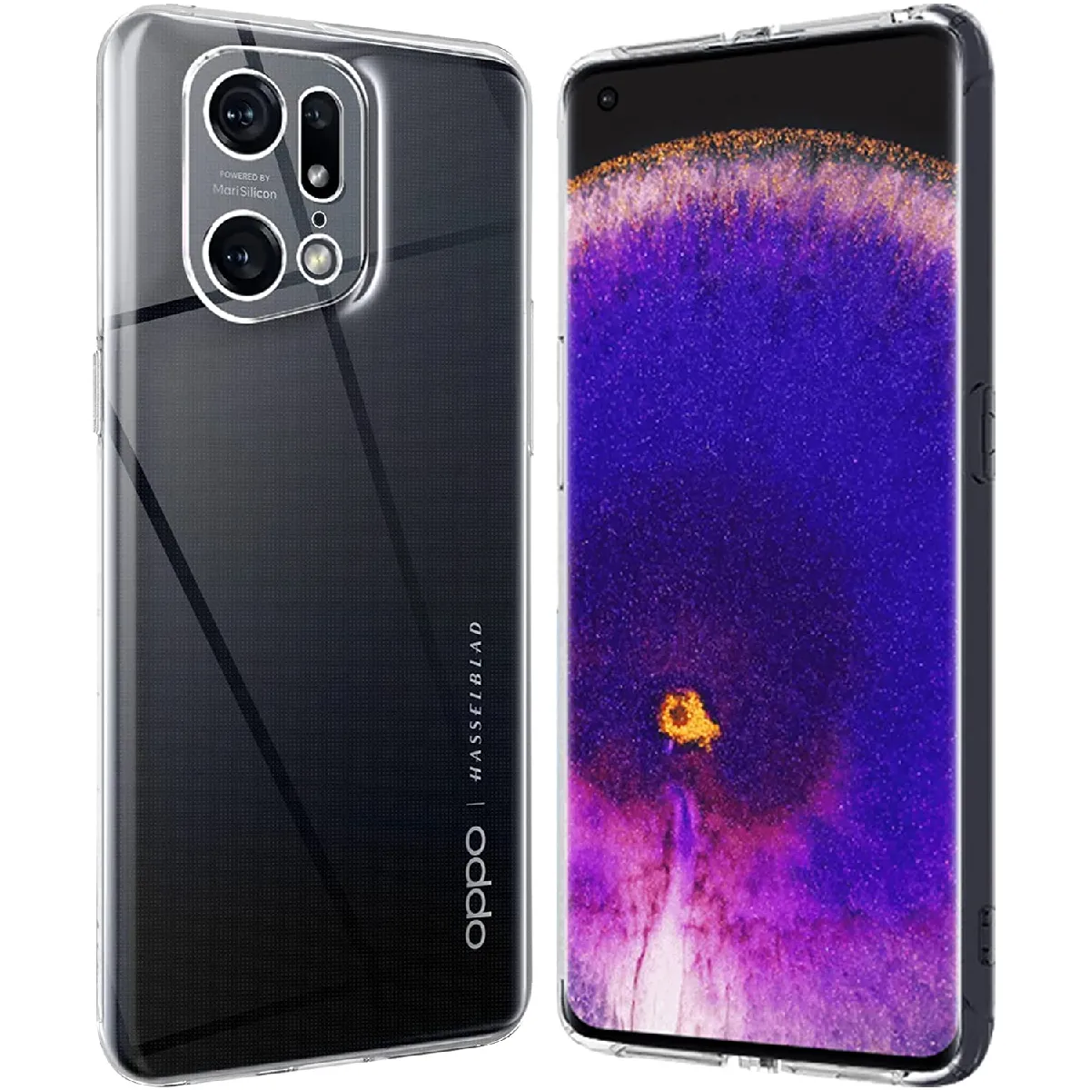 Xeptio Coque Oppo Find X5 5G - Transparent