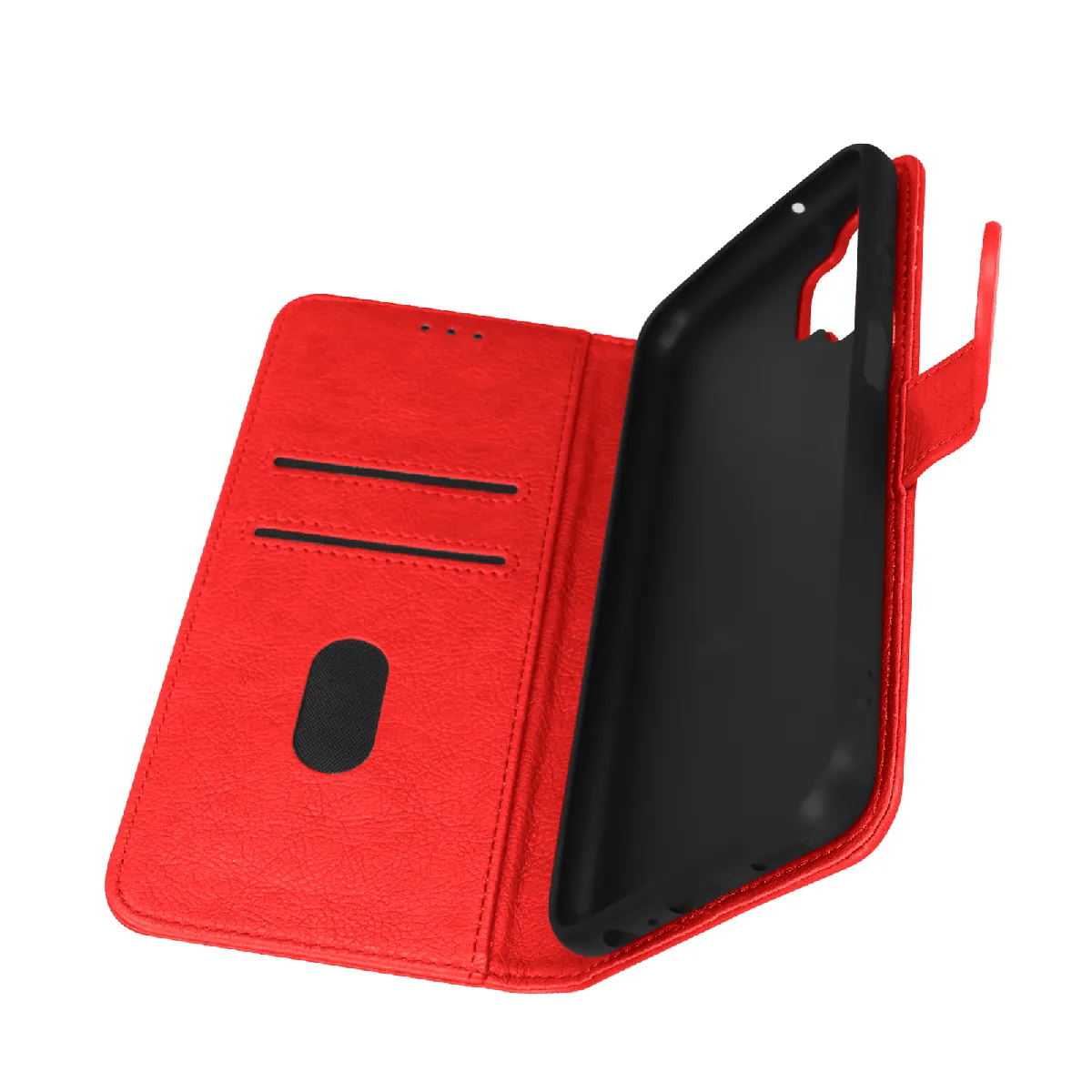 Avizar Rouge Housse Pour Samsung Galaxy A13 Clapet Portefeuille Fonction Support Vidéo