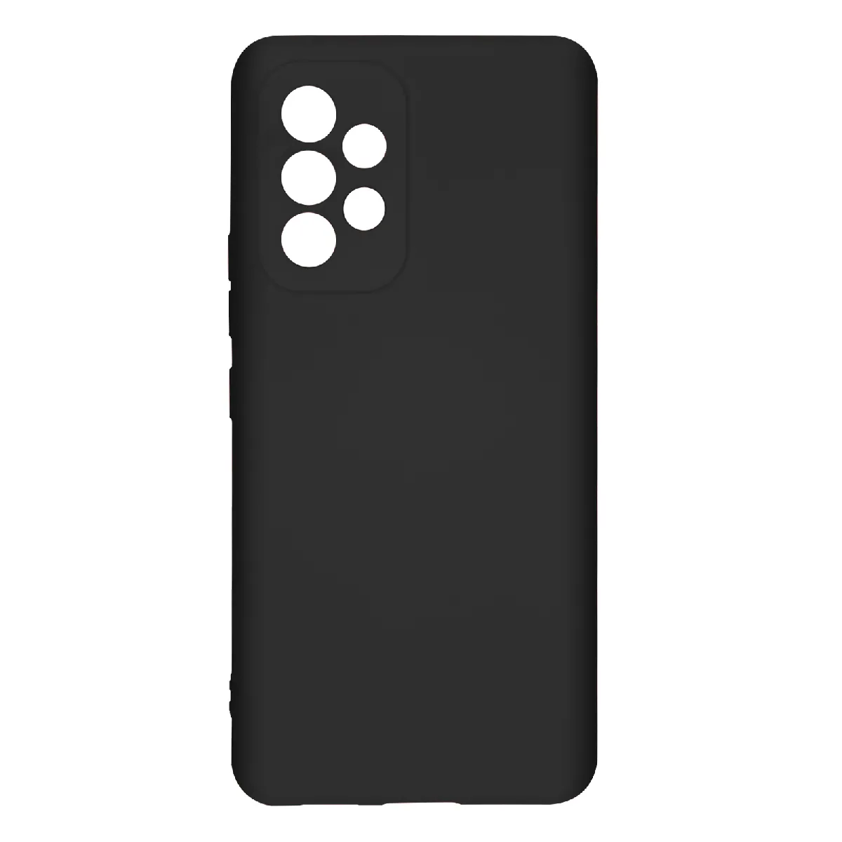 Avizar Noir Coque Pour Samsung Galaxy A53 5G Silicone Semi-Rigide Finition Soft-Touch Fine