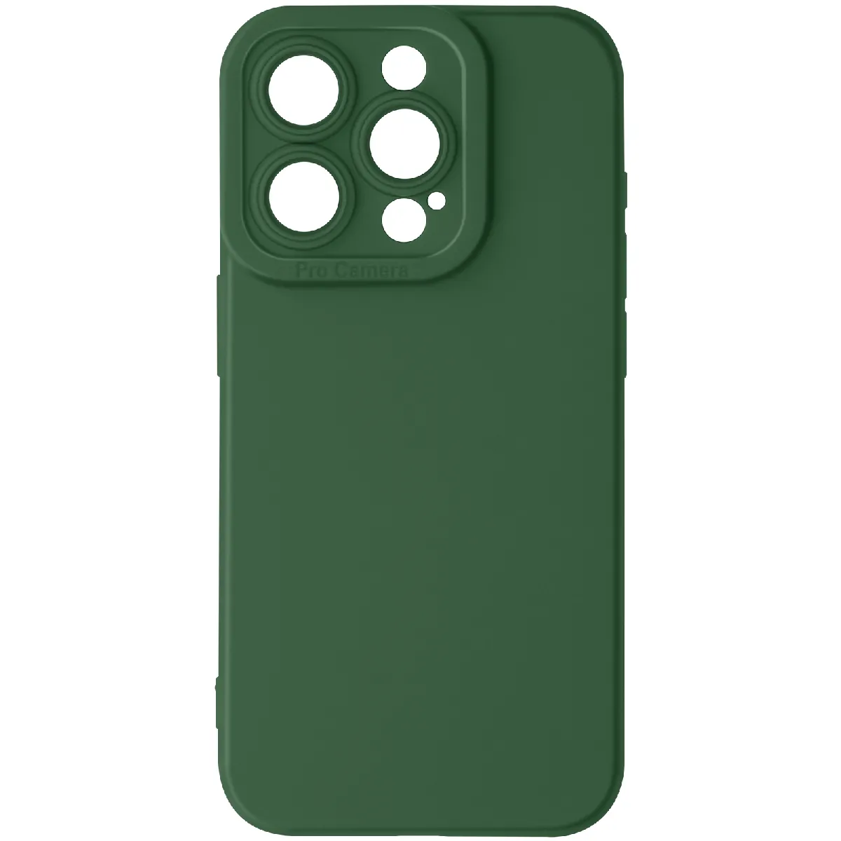 Avizar Vert Coque Pour Iphone 15 Pro Silicone Mat Protection Caméra