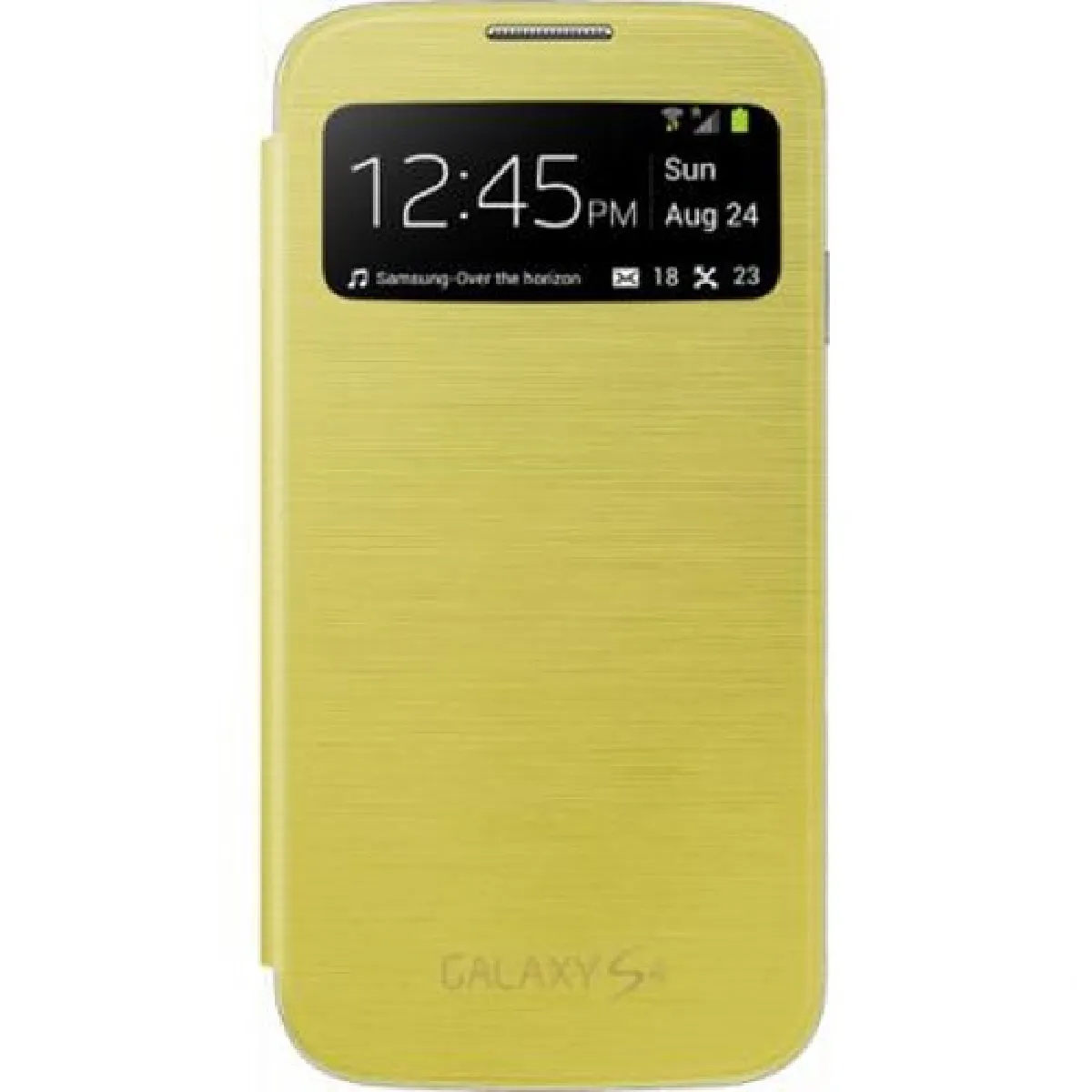 SAMSUNG Etui à rabat à zone transparente EF CI950J pour Samsung Galaxy S4 I9500 Jaune - vue 2