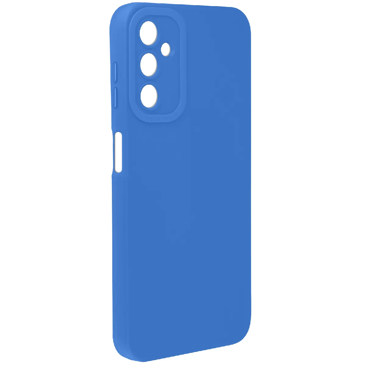 Avizar Bleu Coque Pour Galaxy A15 En Silicone Souple Avec Renfort Bloc Caméra