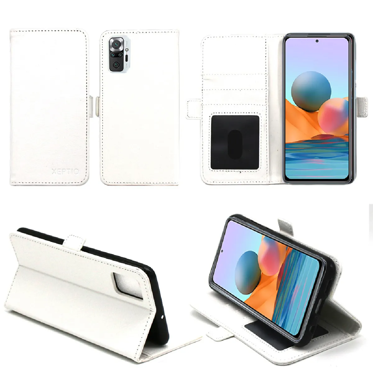 Xeptio Blanc Housse Xiaomi Redmi Note 10 Pro 4G