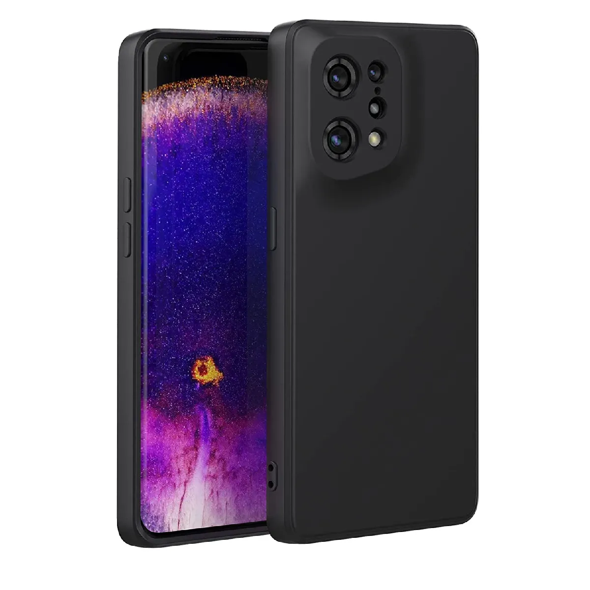Xeptio Noir Coque Antichoc Oppo Find X5 5G