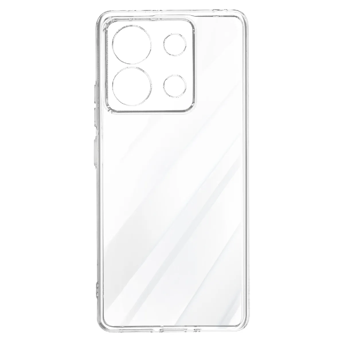 Avizar Coque Pour Xiaomi Redmi Note 13 Pro 5G Silicone Souple Design Fin Transparent
