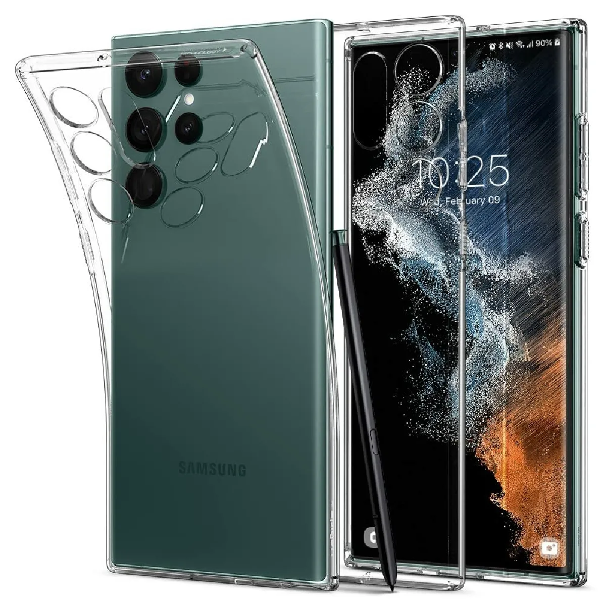Spigen Coque Liquid Crystal Samsung Galaxy S22 Ultra - Transparent