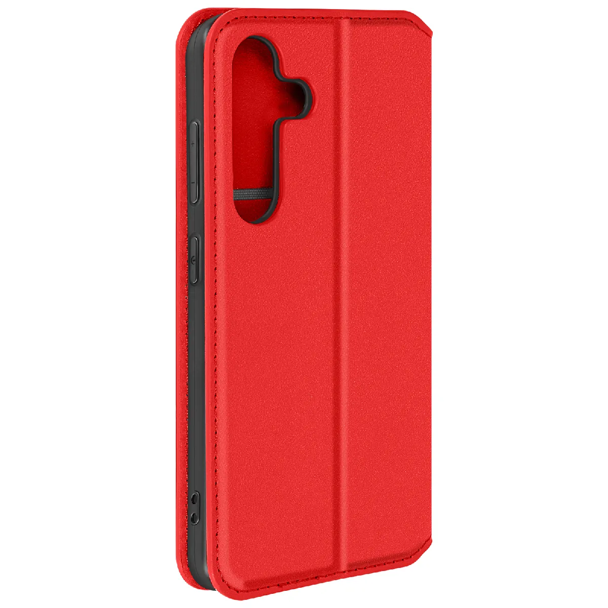 Avizar Rouge Étui Folio Pour Galaxy S24 / S25 Avec Porte-Cartes Et Fonction Support