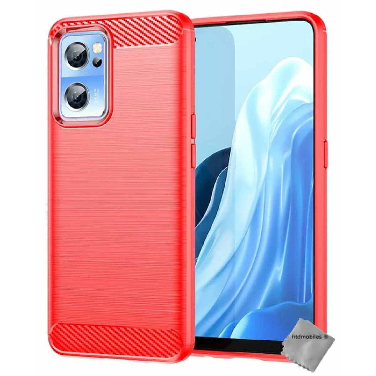Htdmobiles Rouge Coque En Silicone Oneplus Nord Ce 2 5G