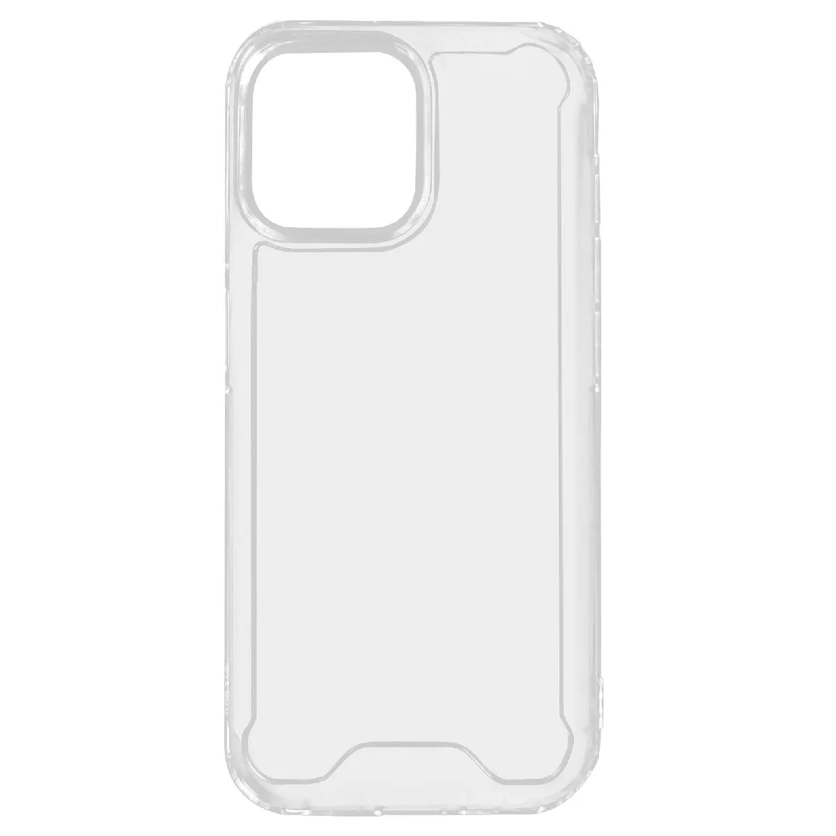 Avizar Coque Pour Iphone 15 Plus Dos Rigide Coins Bumper Antichoc Transparent