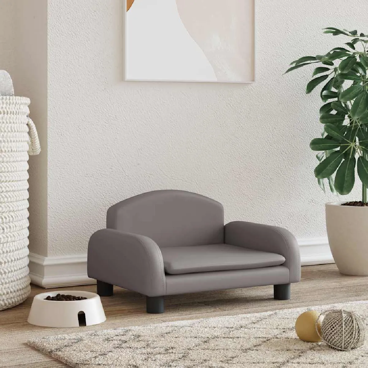 vidaXL Lit pour chien - Gris