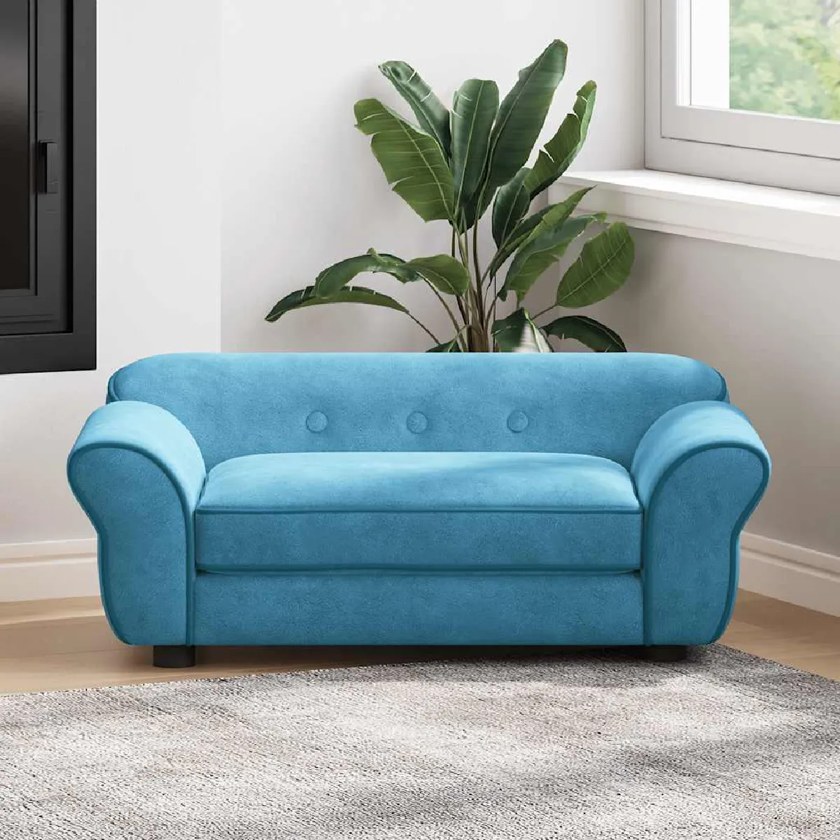 vidaXL Canapé pour chien 72x45x30 cm Peluche - vue 4