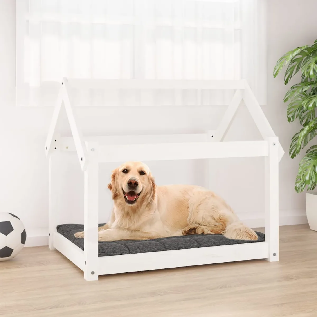 vidaXL Lit pour chien Similicuir 90x53x30 cm - vue 8