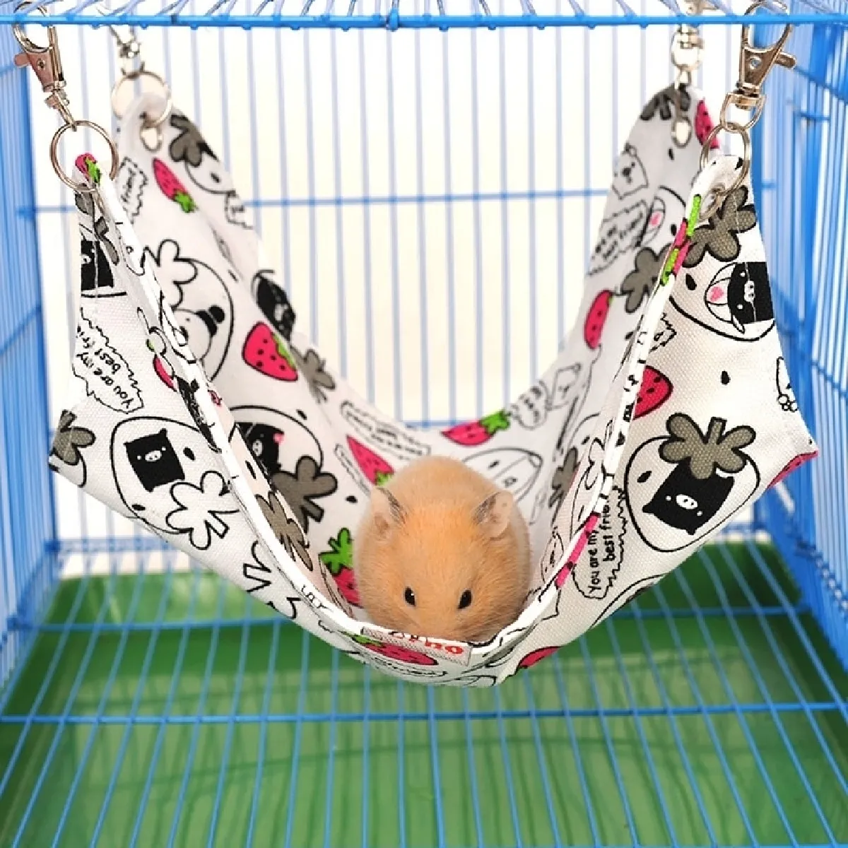 Comparer les prix de Hamac de toile d'animal familier gentil et chaud de chat hamster Mat lit familier, moyen, taille: 33 * 30cm, livraison aléatoire de couleur