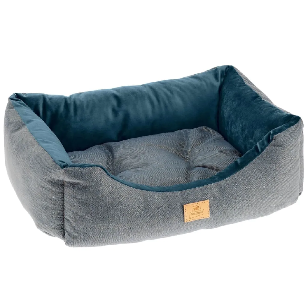 Comparer les prix de Ferplast Lit Pour Chien Et Chat Chester 80 Bleu