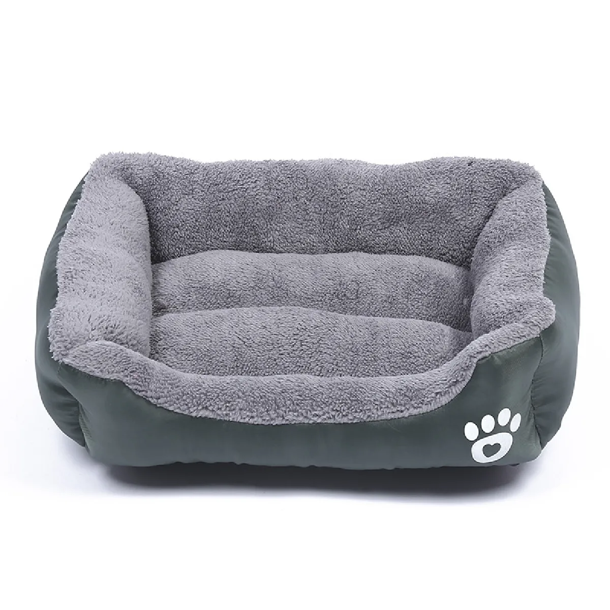 Comparer les prix de Panier pour chien Coussin Tapis de Teddy Dog, chenil, chaud, couleur bonbon, Four Seasons, taille: L, 66 × 50 × 14cm (vert foncé)