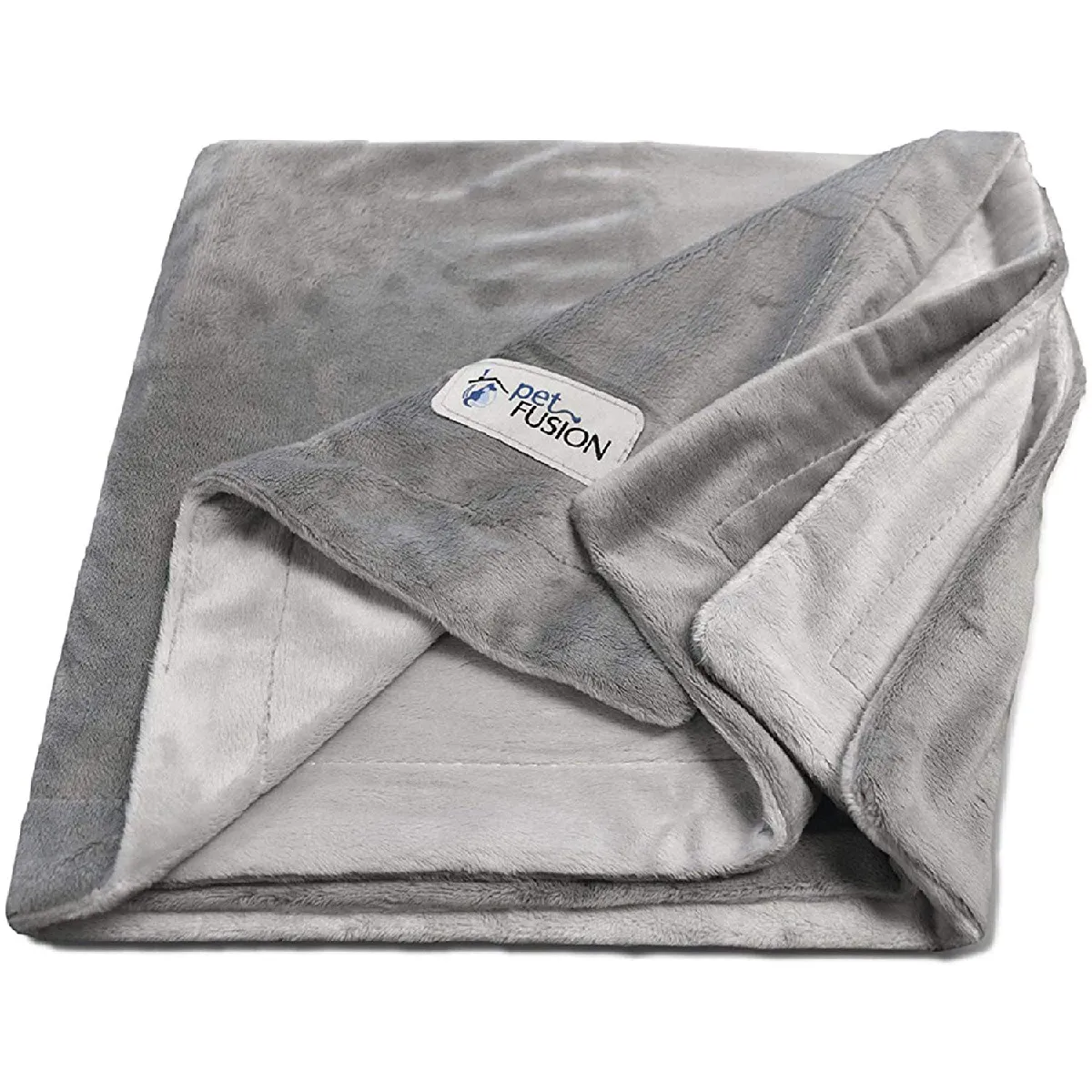 Comparer les prix de PetFusion Couverture Moyenne pour Chien Premium (112x86 CM). Peluche Micro réversible Gris. [100% Polyester Doux]