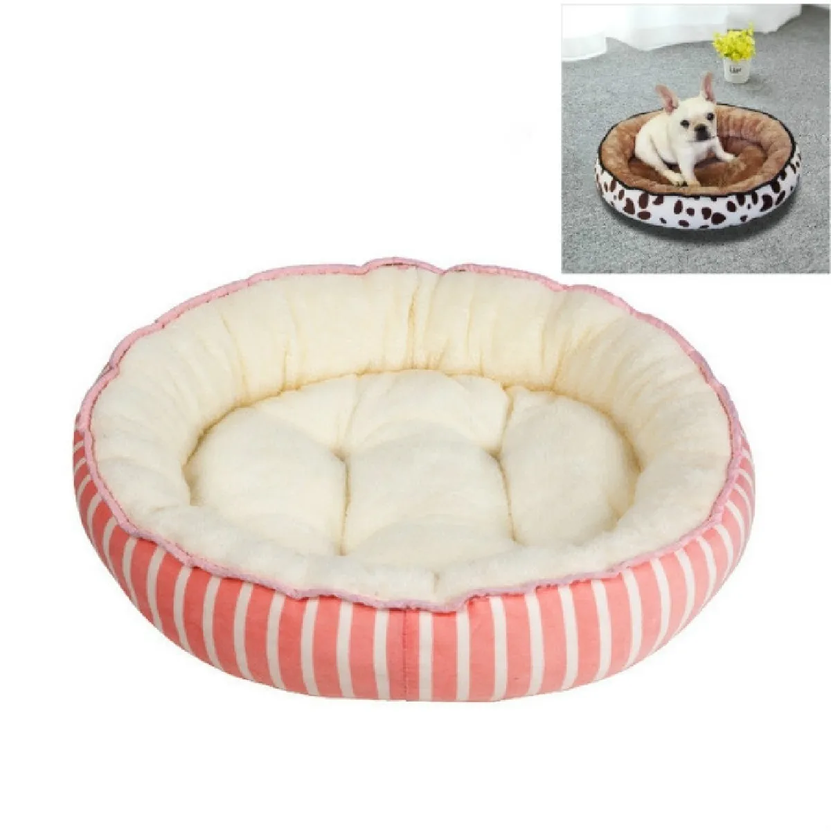 Meilleurs prix pour Panier rose ovale automne hiver Taille M