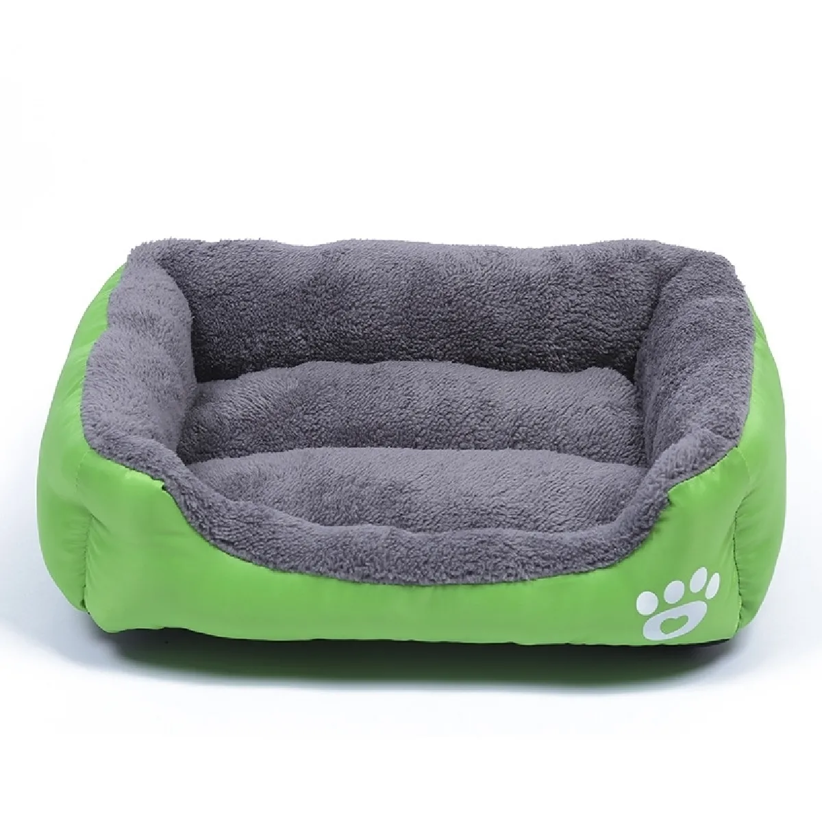 Comparer les prix de Panier pour chien Coussin Tapis en peluche pour Teddy Dog, quatre saisons et couleur chaude, bonbon, taille: M, 54 × 42 × 12cm (vert)