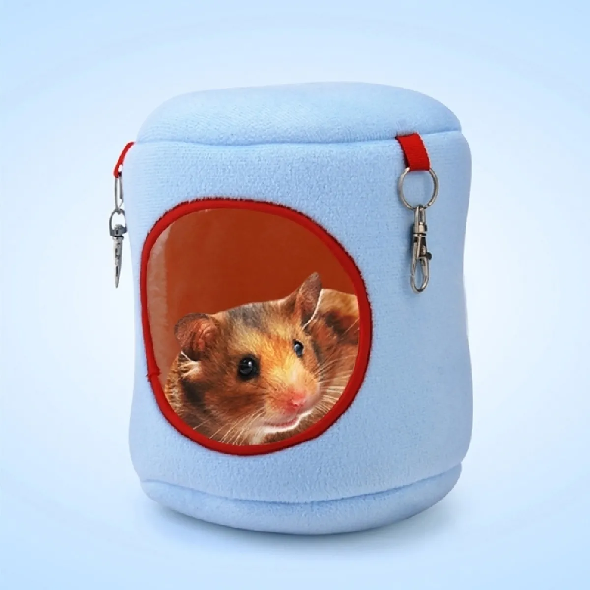 Comparer les prix de Pour Animal de compagnie House bleu Chaud Hamster Hamac Lit Suspendu Petits Animaux Nid, S, Taille: 10 * 9 * 9cm Flannel Cylinder Pet