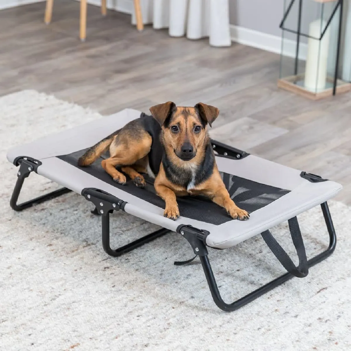 Trixie Chaise longue Gris et noir Trixie Chaise longue Gris et noir