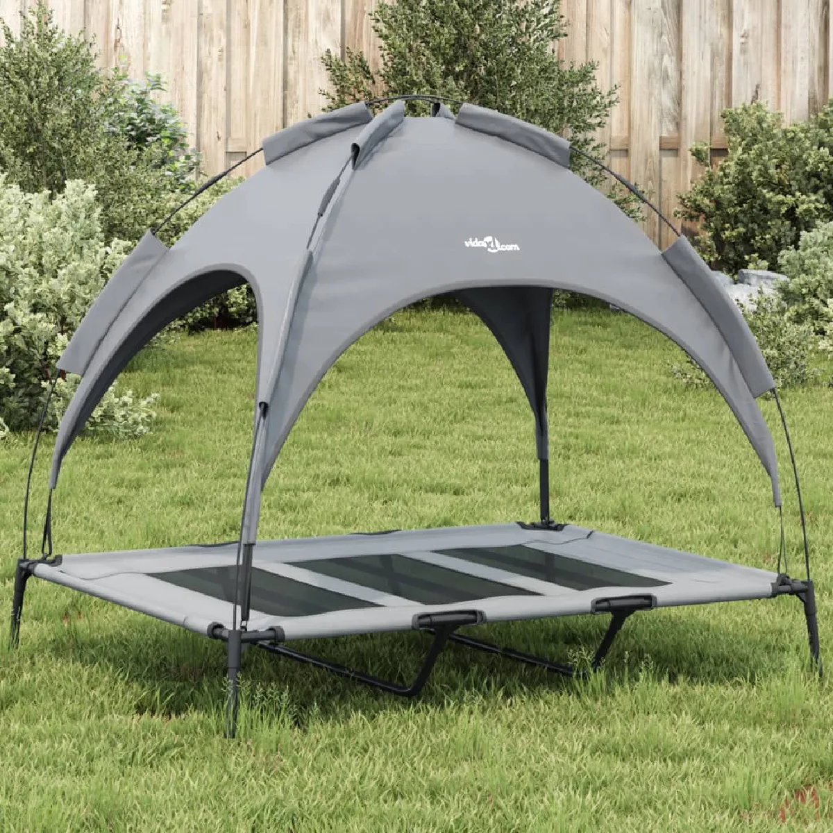 vidaXL Lit pour chien avec auvent anthracite tissu Oxford