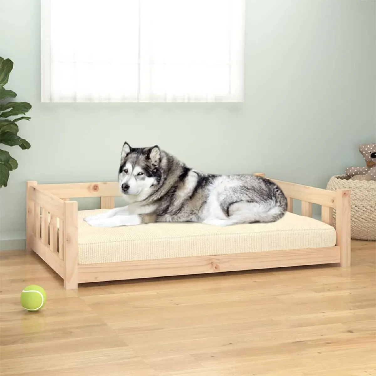 vidaXL Lit pour chien en bois 105 5x75 5x28 cm