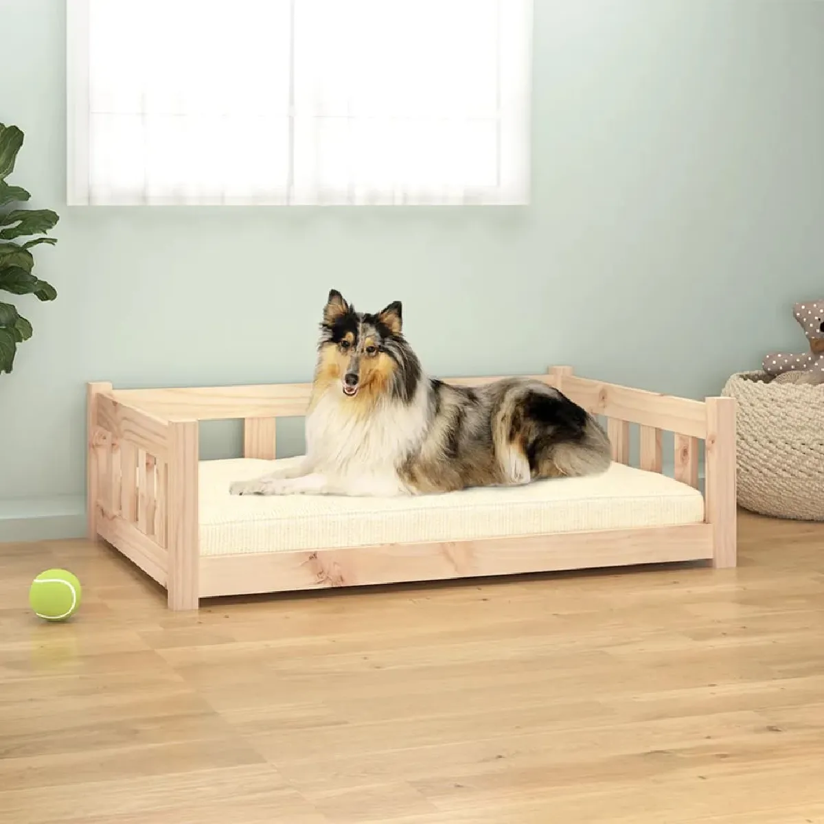 VidaXL Lit pour chien 95 5 cm bois - vue 2
