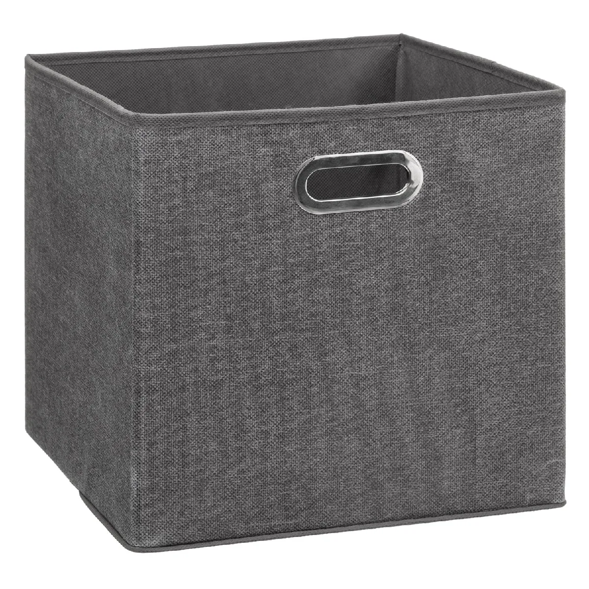Atmosphera Gris Boite De Rangement Pliable - 31 X 31 - Foncé