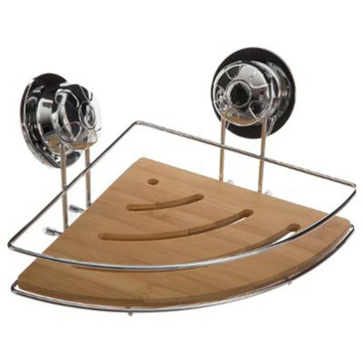 Étagère d'angle de douche - Naturel