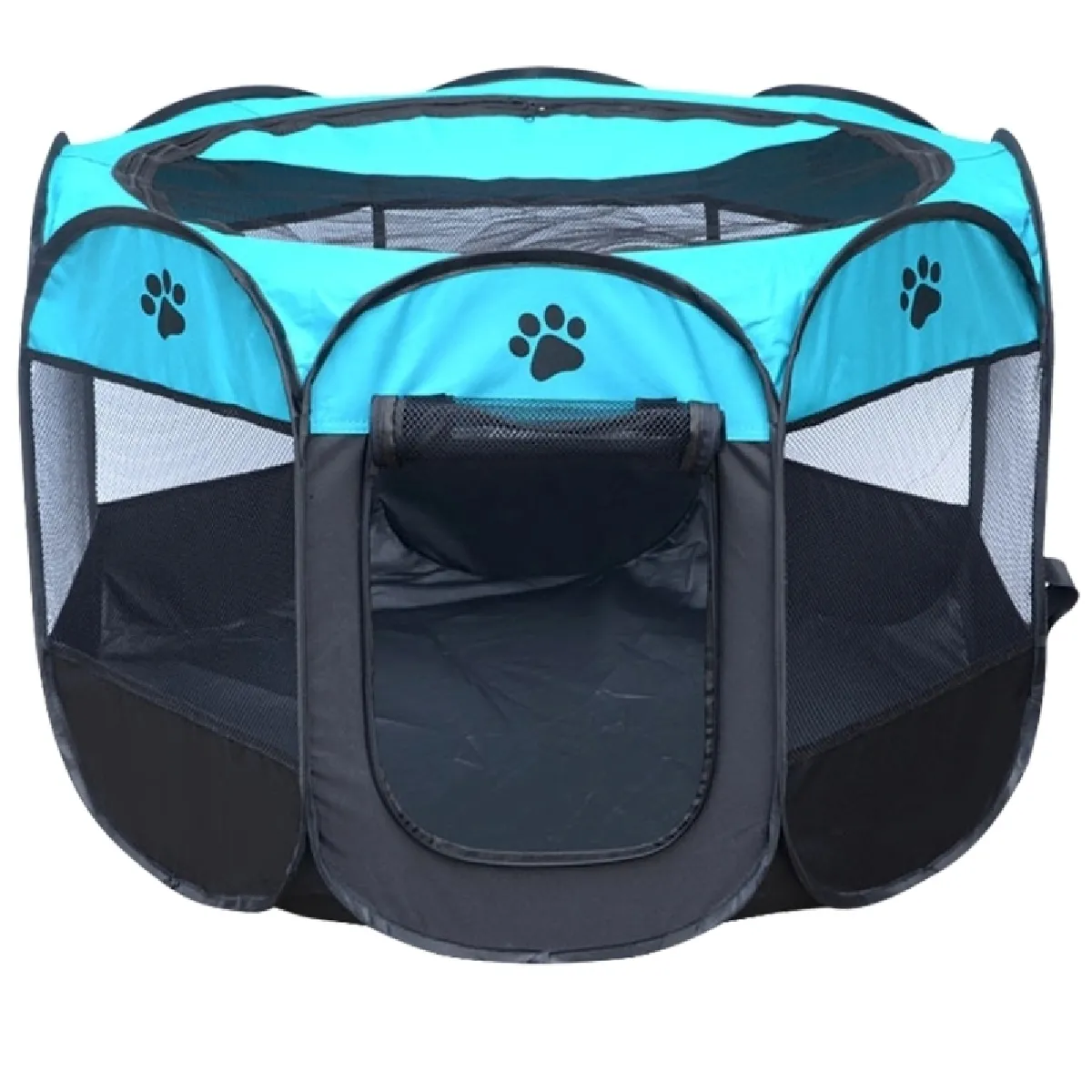 Comparer les prix de Pour animaux de compagnie octogonale, bleu S, taille: 73 x 73 x 43cm Tente de chien imperméable à l'eau de tissu d'Oxford de mode pliable clôture extérieure