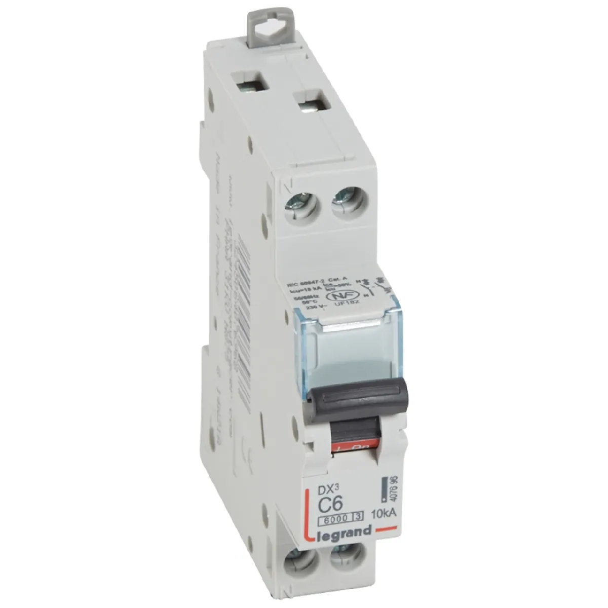 Legrand Neutre Disjoncteur 6A 10Ka Courbe C Phase Dx3 Vis / Vis - Image 3